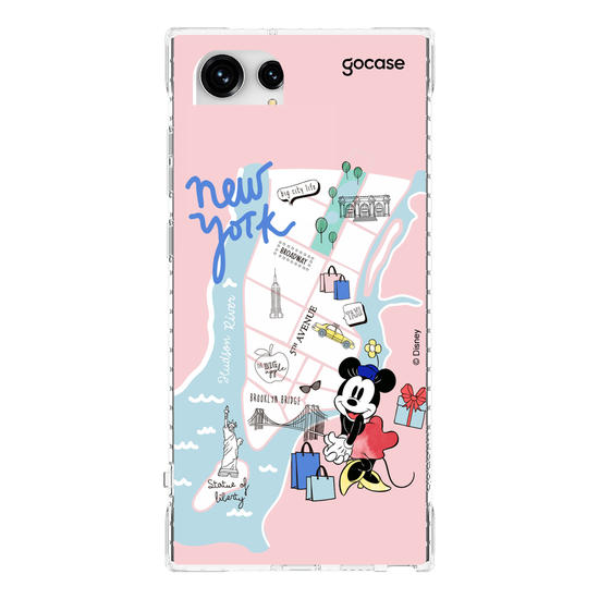 Capinha para celular Mickey & Amigos - Minnie Viajante Nova York
