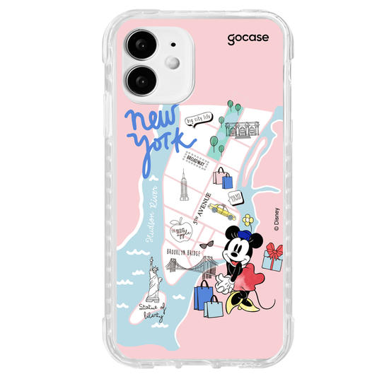 Capinha para celular Mickey & Amigos - Minnie Viajante Nova York