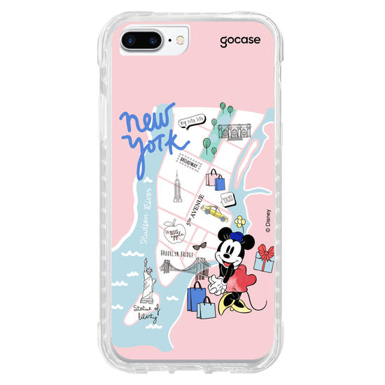 Capinha para celular Mickey & Amigos - Minnie Viajante Nova York