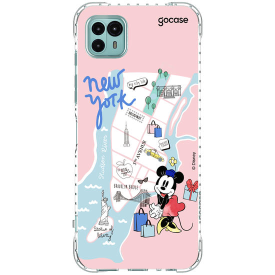 Capinha para celular Mickey & Amigos - Minnie Viajante Nova York