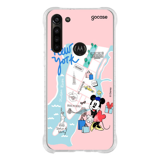 Capinha para celular Mickey & Amigos - Minnie Viajante Nova York