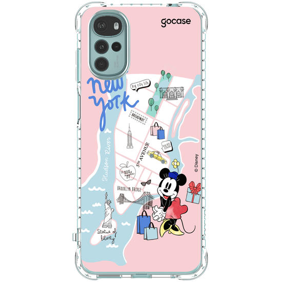 Capinha para celular Mickey & Amigos - Minnie Viajante Nova York