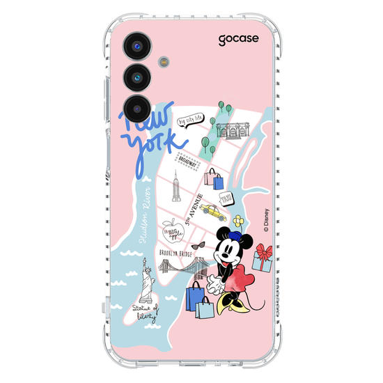 Capinha para celular Mickey & Amigos - Minnie Viajante Nova York