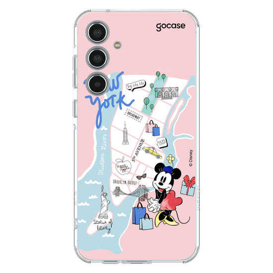 Capinha para celular Mickey & Amigos - Minnie Viajante Nova York