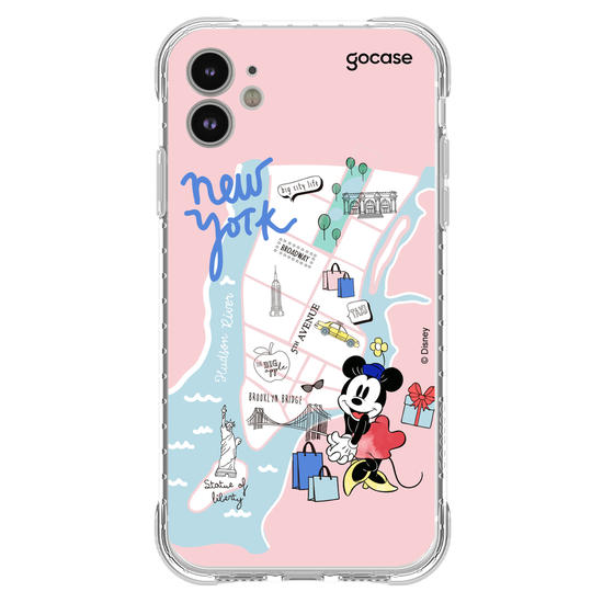 Capinha para celular Mickey & Amigos - Minnie Viajante Nova York