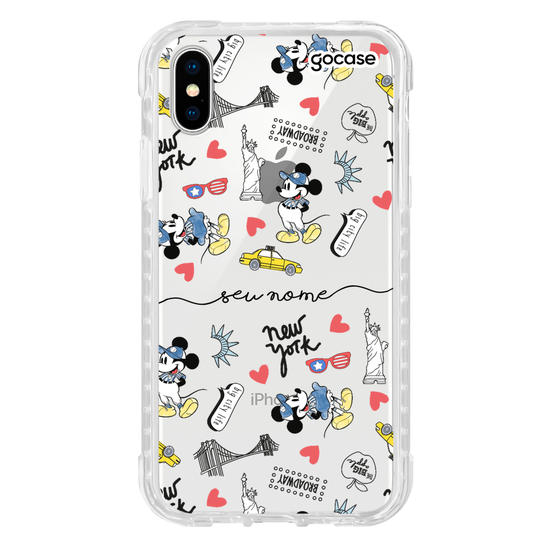 Capinha para celular Mickey & Amigos - Mickey Viajante Manuscrita