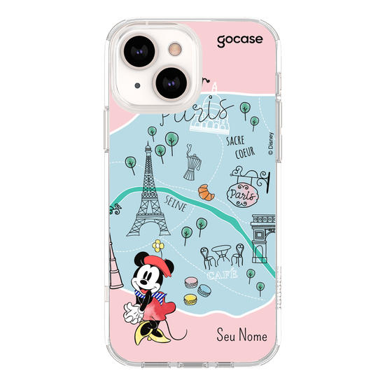 Capinha para celular Mickey & Amigos - Minnie Viajante Paris