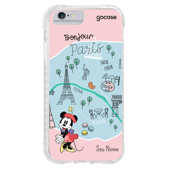Capinha para celular Mickey & Amigos - Minnie Viajante Paris