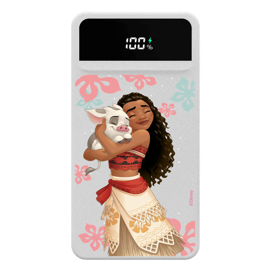 Carregador Portátil Turbo 10000mah - Disney - Princesas - Moana e Pua