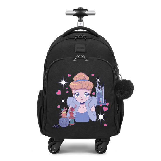 Mochila de Carrinho 4 Rodas Fun - Cinderela Anime