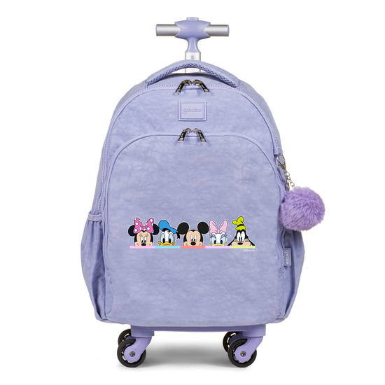 Mochila de Carrinho 4 Rodas Fun - Mickey e Seus Amigos - Paleta