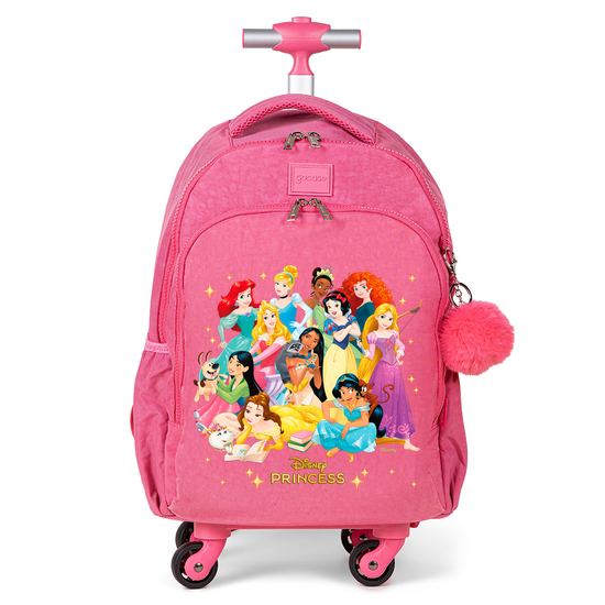Mochila de Carrinho 4 Rodas Fun - Princesas - Sempre Unidas