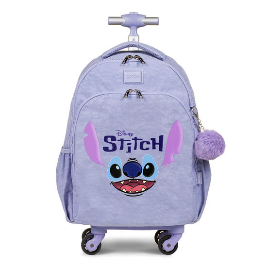 Mochila de Carrinho 4 Rodas Fun - Stitch Face