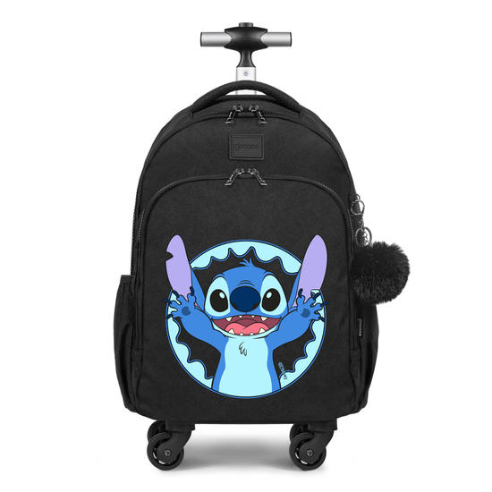 Mochila de Carrinho 4 Rodas Fun - Lilo & Stitch - Cute Sticth