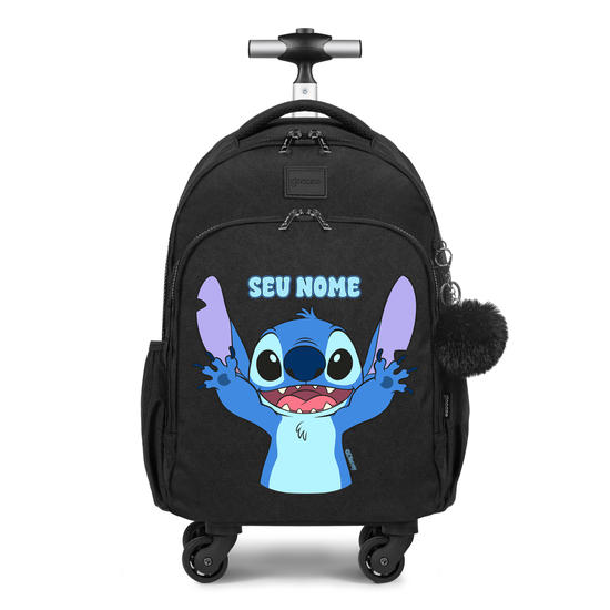 Mochila de Carrinho 4 Rodas Fun - Lilo & Stitch - Cute Sticth
