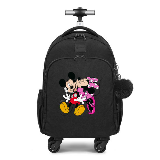 Mochila de Carrinho 4 Rodas Fun -  Mickey e Minnie - In Love