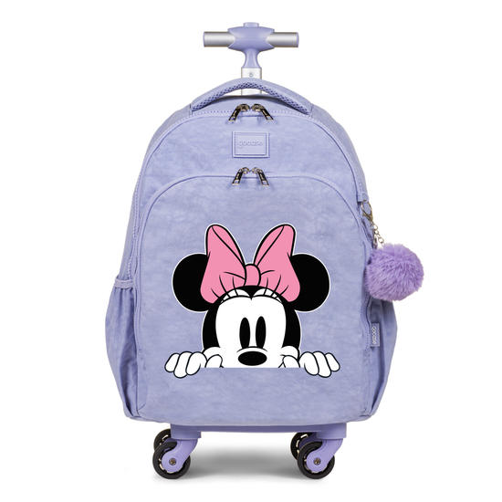 Mochila de Carrinho 4 Rodas Fun - Mickey e Minnie - Esconde-esconde
