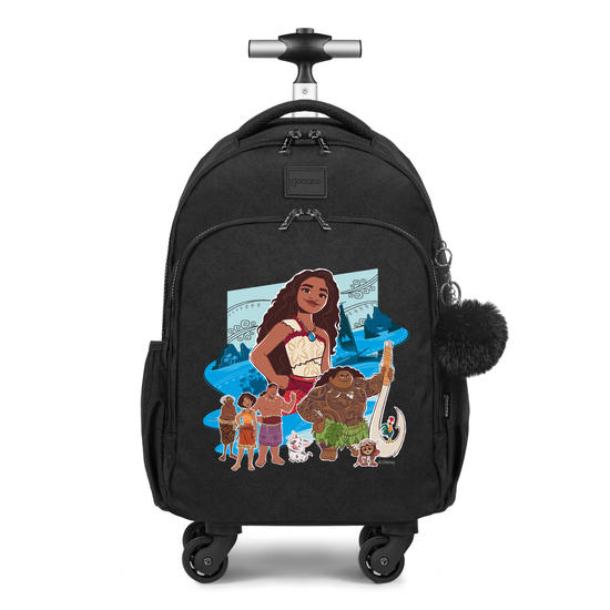 Mochila de Carrinho 4 Rodas Fun - Moana 2 - Aventuras na Ilha