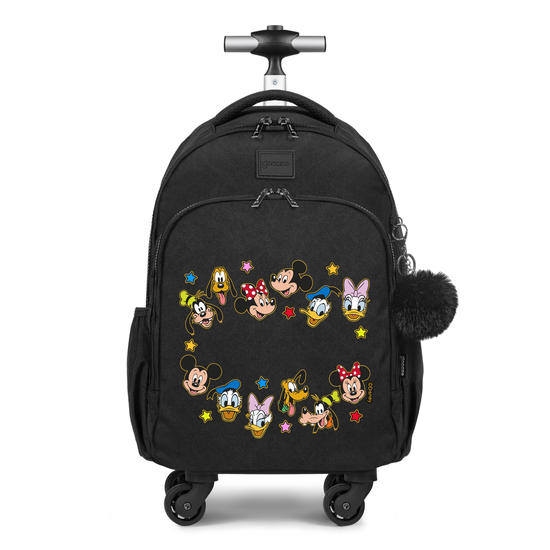 Mochila de Carrinho 4 Rodas Fun - Turma do Mickey - Rostinhos