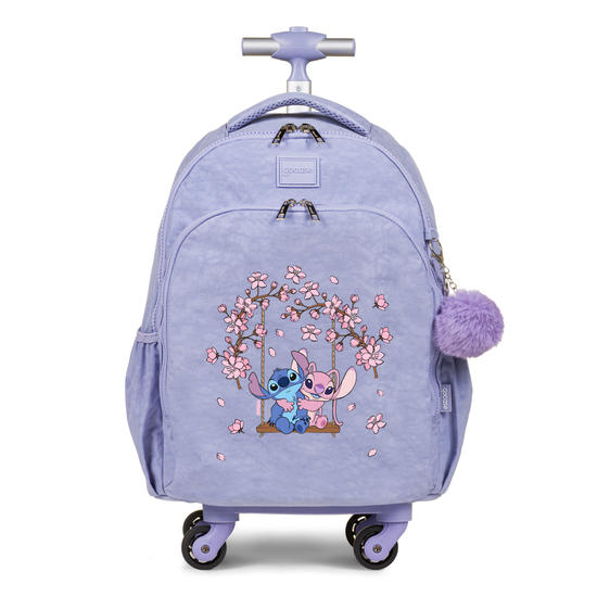 Mochila de Carrinho 4 Rodas Fun - Stitch e Angel - Jardim