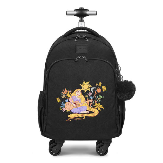 Mochila de Carrinho 4 Rodas Fun - Enrolados - Flowers e Melodies