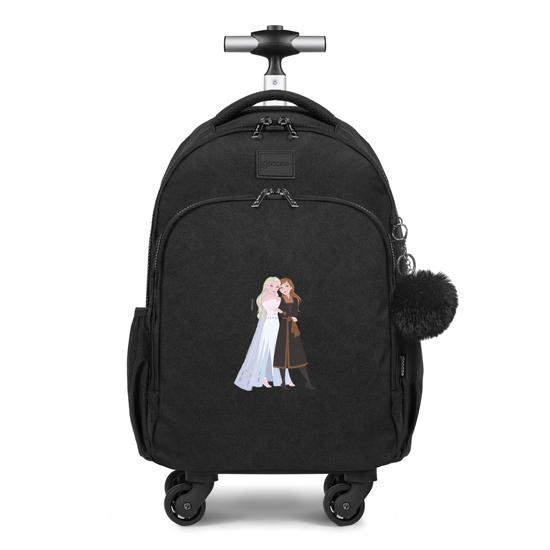 Mochila de Carrinho 4 Rodas Fun - Frozem - Irmãs do Gelo