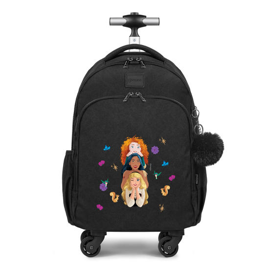 Mochila de Carrinho 4 Rodas Fun - Princesas - Royal Friendship