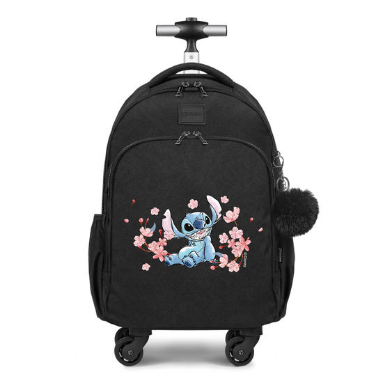 Mochila de Carrinho 4 Rodas Fun - Stitch Classical Rose