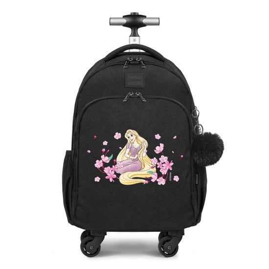 Mochila de Carrinho 4 Rodas Fun - Rapunzel Classical Rose