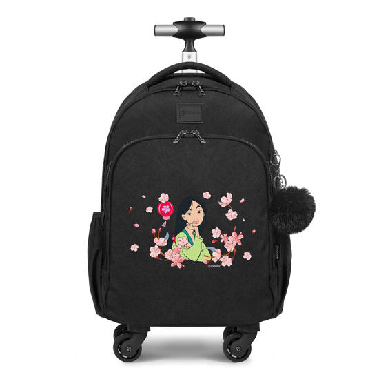 Mochila de Carrinho 4 Rodas Fun - Mulan Classical Rose
