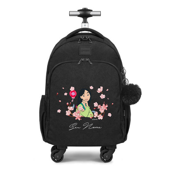 Mochila de Carrinho 4 Rodas Fun - Mulan Classical Rose