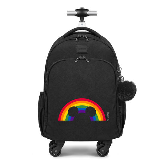 Mochila de Carrinho 4 Rodas Fun - Nome Arco Íris