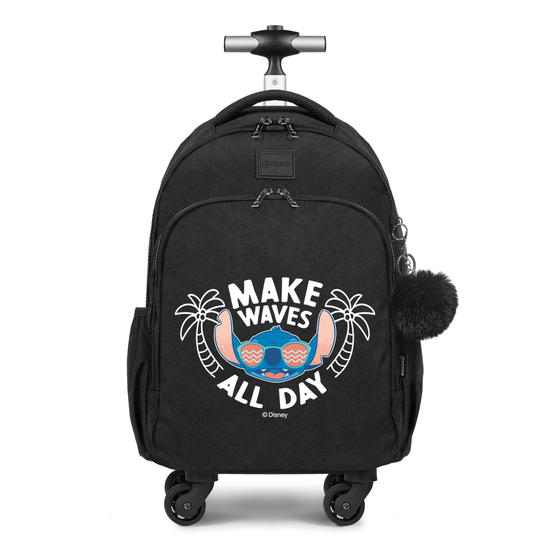 Mochila de Carrinho 4 Rodas Fun - Stitch Make Waves