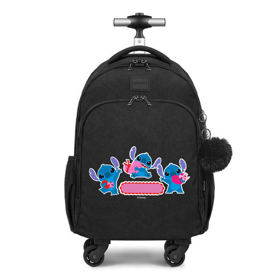 Mochila de Carrinho 4 Rodas Fun - Lovely Stitch