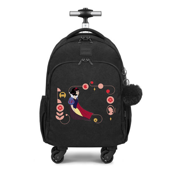Mochila de Carrinho 4 Rodas Fun - Branca de Neve Inicial Fancy