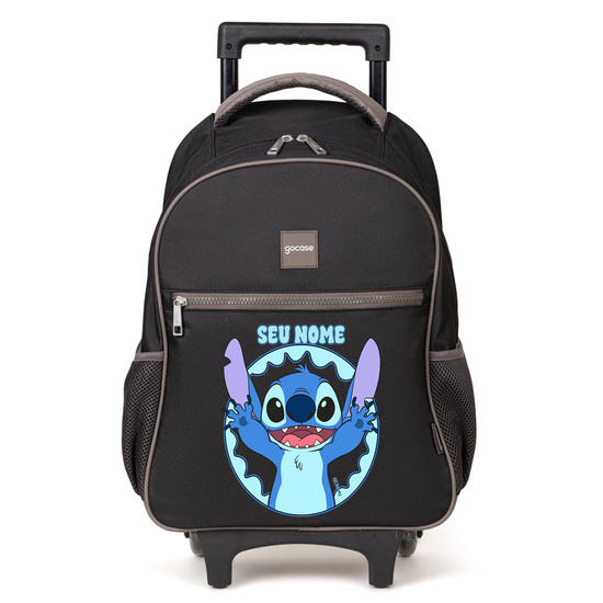 Mochila de Carrinho 2 Rodas Play - Lilo & Stitch - Cute Sticth