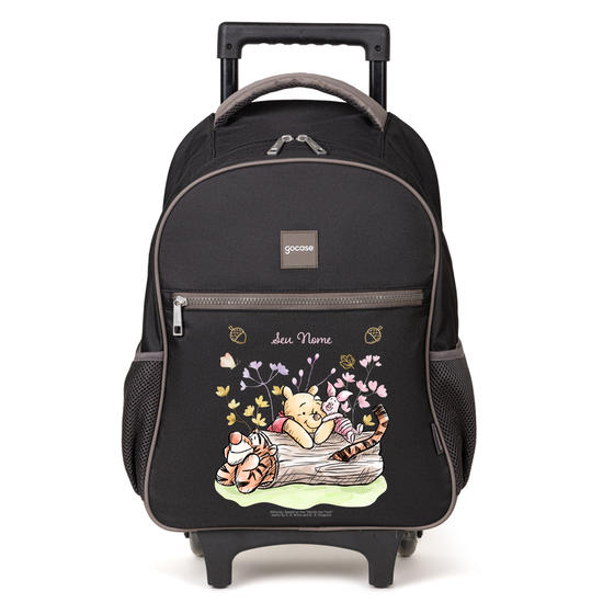 Mochila de Carrinho 2 Rodas Play - Turma do Pooh - Outono