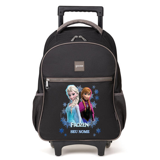 Mochila de Carrinho 2 Rodas Play - Frozen - Irmãs de Arendelle