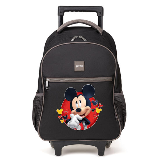 Mochila de Carrinho 2 Rodas Play -  Mickey Mouse - Clássico