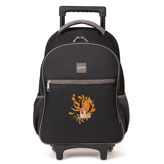 Mochila de Carrinho 2 Rodas Play - Moana Live Action - Aventura Tribal