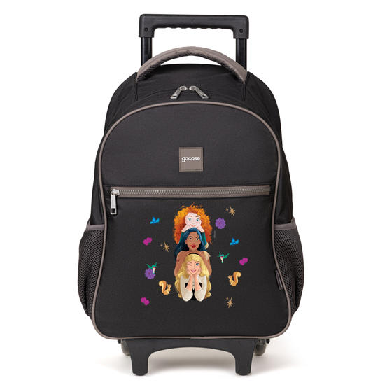 Mochila de Carrinho 2 Rodas Play - Princesas - Royal Friendship