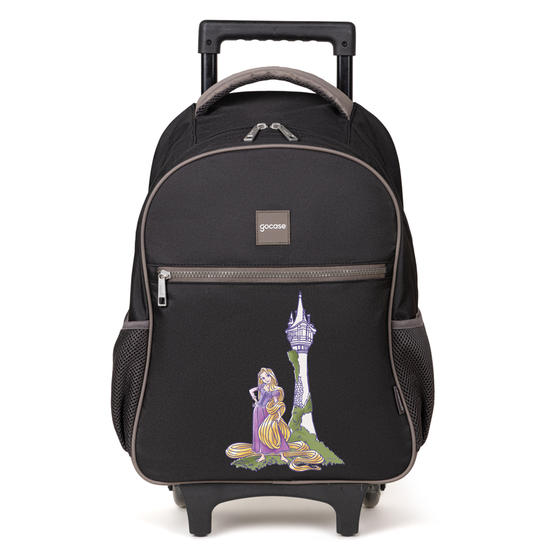 Mochila de Carrinho 2 Rodas Play - Reino da Rapunzel