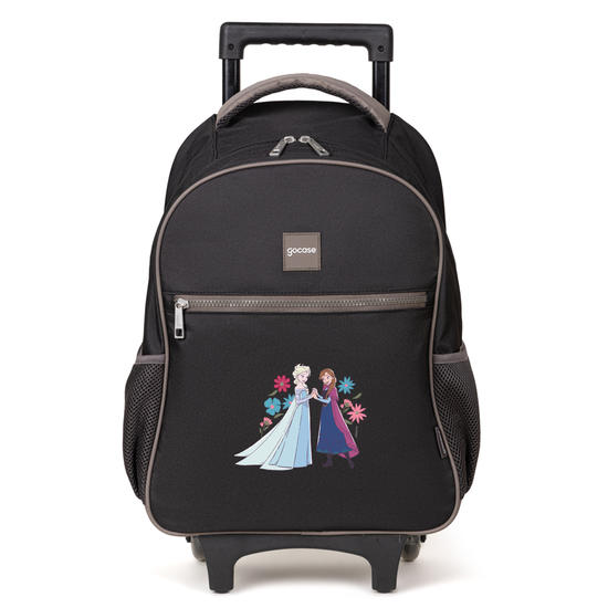 Mochila de Carrinho 2 Rodas Play - Flores de Arendelle