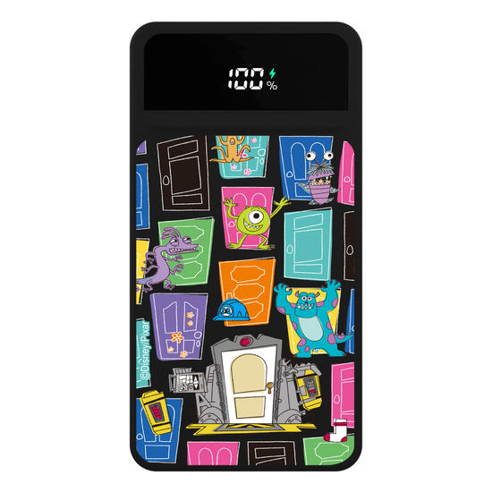 Carregador Portátil Turbo 10000mah Preto - Monstros S.A. - Portas de Armário