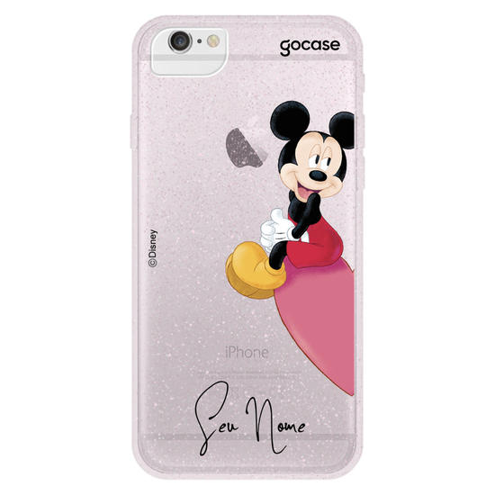 Capinha para celular Disney - BFF Mickey e Minnie Coração - Mickey