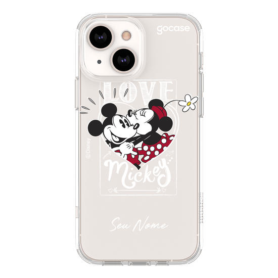 Capinha para celular Mickey & Amigos - Love Black