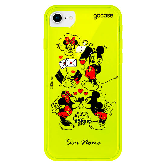 Capinha para celular Disney - Mickey e Minnie - Cartas