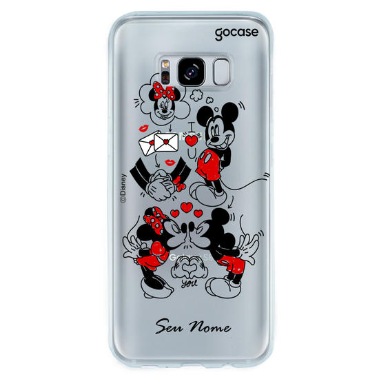 Capinha para celular Disney - Mickey e Minnie - Cartas
