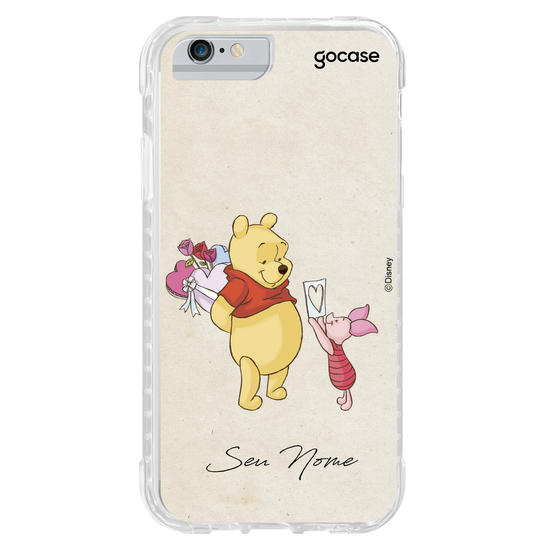 Capinha para celular Ursinho Pooh - Ursinho Pooh e Leitão