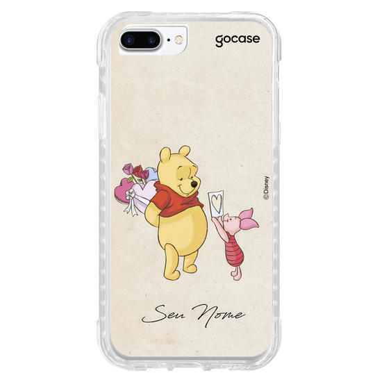 Capinha para celular Ursinho Pooh - Ursinho Pooh e Leitão